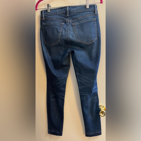 LOFT modern skinny distressed crop jeans - Picture 5 of 7